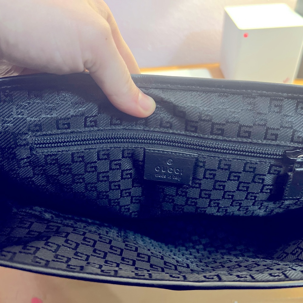 Gucci canvas messenger bag